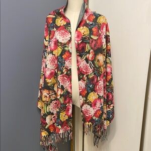 🆕 Reversible Floral Multicolor Women's Shawl